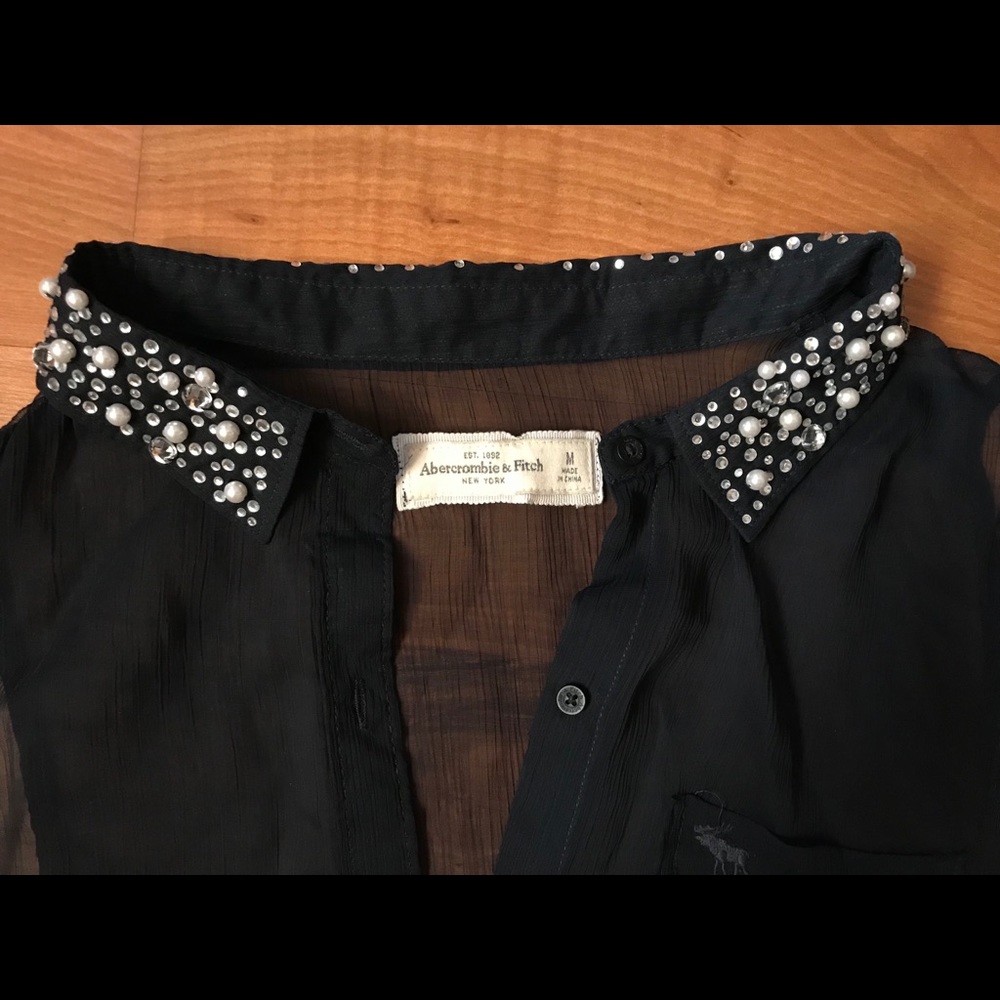 Sheer Abercrombie and Fitch tank top